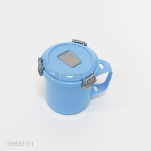 Good quality plastic straw cup with lid and spoon