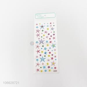 China factory colorful stars epoxy gel stickers for promotions