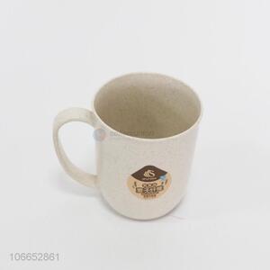 Good quality wheat fiber toothbrush cup plastic drinking cup