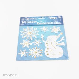 High sales window decoration Christmas snowman & snowflake stickers