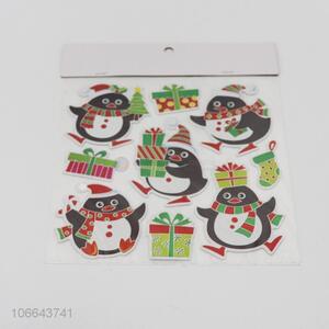 Wholesale home decoration Christmas penguin stickers