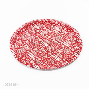 Wholesale fashion letters printed tinplate plate fruit tray
