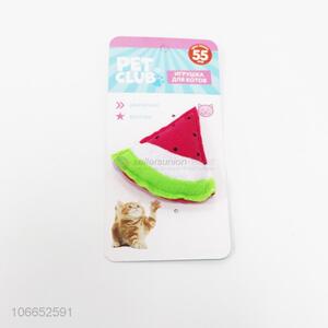 New design pet supplies plush watermelon toy for cats