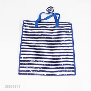 High Quality Stripe Pattern Shopping Bag