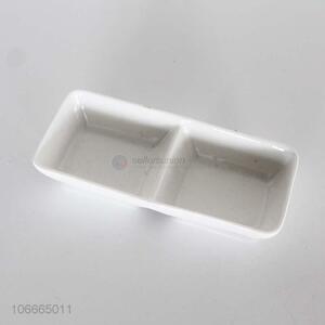 High Quality Divided Ceramic Sauce Dish
