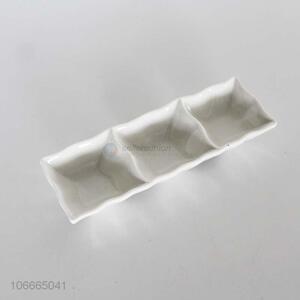 Fashion Ceramic Seasoning Dish Divided Sauce Dish