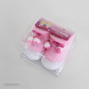 Wholesale 2 Pieces Baby Socks Soft Shoes