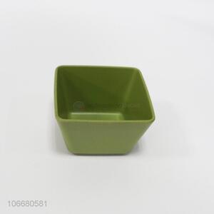Wholesale solid color eco-friendly square bamboo fiber bowl
