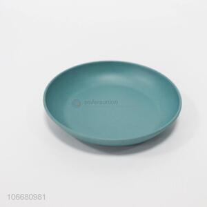 Factory sell eco-friendly round bamboo fiber fruit plate