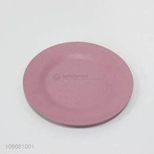 Premium quality biodegradable bamboo fiber round plate