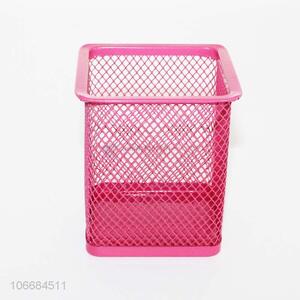 Good price square metal mesh pen container office stationery