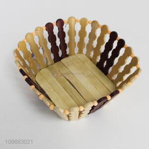Good Sale Household Decorative Bamboo Fruit Basket
