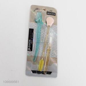 China manufacturer cosmetic tools 3pcs eyebrow brush set