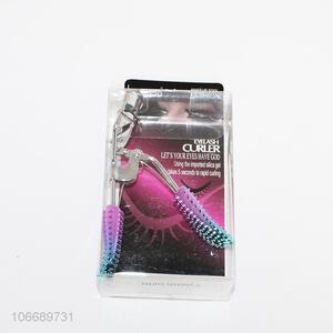 Wholesale colored flipper shaped bumped handles eyelash curler