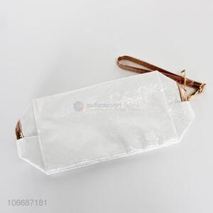 Factory price wholesale pu makeup cosmetic bag with zipper