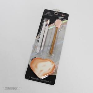 Best quality 4pcs eyebrow brush and sponge set