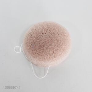 Wholesale cheap large round wood pulp face sponge cleaning sponge