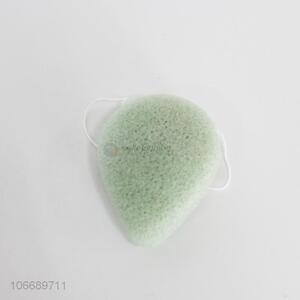 Good quality waterdrop shaped wood pulp face sponge cleaning sponge