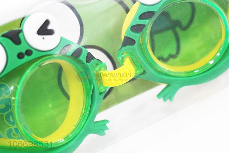 Cartoon Frog Shape Swimming Goggles For Children