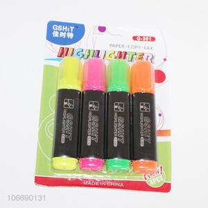 Newest rainbow highlighter pen 3pcs fluorescent pen