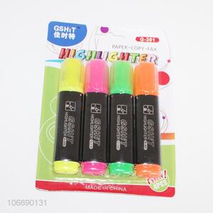 Newest rainbow highlighter pen 3pcs fluorescent pen