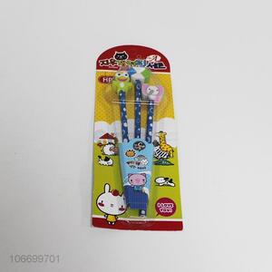 Factory Price Cute Cartoon Natural Wood Pencil With Eraser