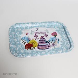 Wholesale deluxe custom printing iron serving tray food <em>salver</em>