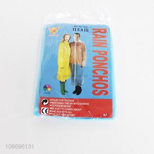 Wholesale custom dults disposable rain poncho raincoat