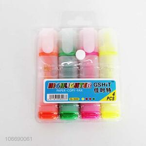 Factory Price 4PCS School Supplies Office Stationery Highlighter Pen