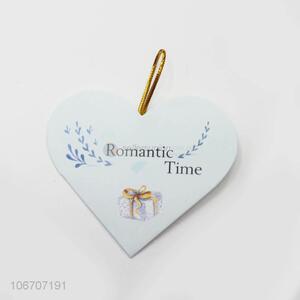 Low price custom logo heart shape paper greeting <em>card</em>