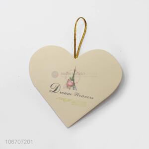 Best selling custom logo heart shape paper greeting card