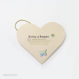 Professional supply custom logo heart shape paper greeting card