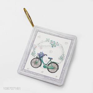 Competitive price rectangle flower printed paper greeting card