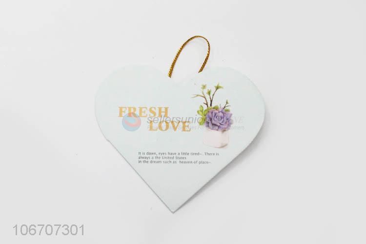 Good price custom logo heart shape paper greeting card