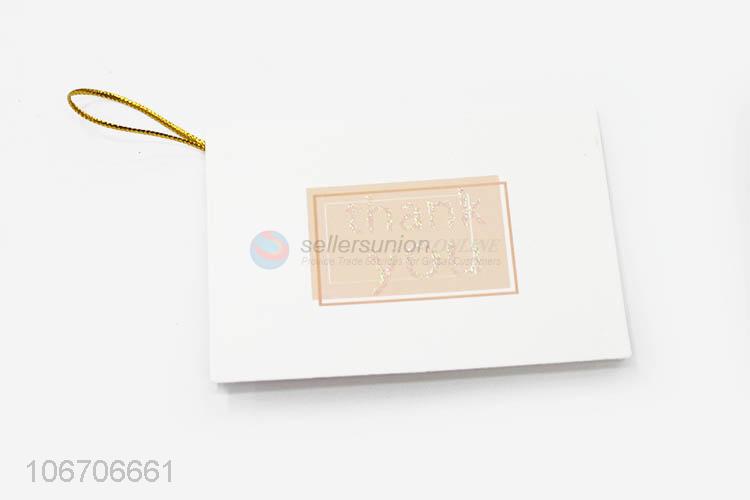 Hot selling rectangle thank you cards paper greeting card