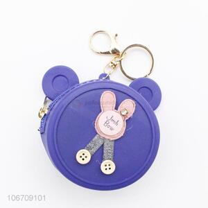 Wholesale Lovely Round Shape Silicone Coin Purses Mini Cool Purse For Girls