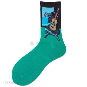 Wholesale Price Breathable Cotton Mid-Calf Length Sock For Men