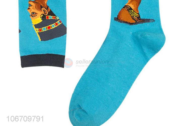 Wholesale Fashion Cotton Crew Men Middle Tube Socks