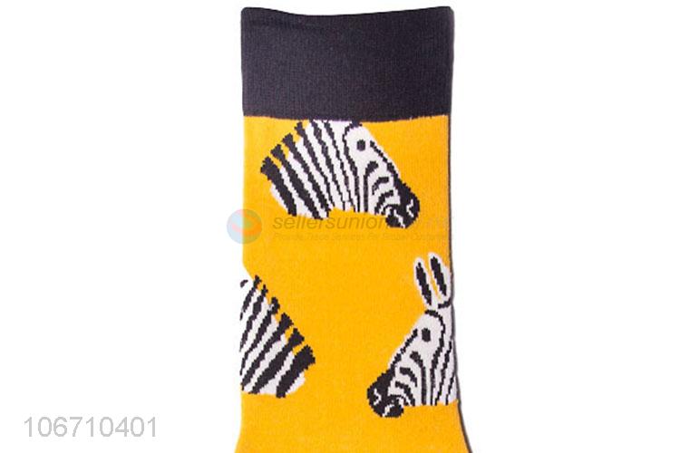 Latest Design Breathable Mid-Calf Length Sock Men Cotton Sock