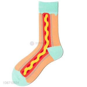 New Arrive Popular Colorful Mid-Calf Length Mens Cotton Socks