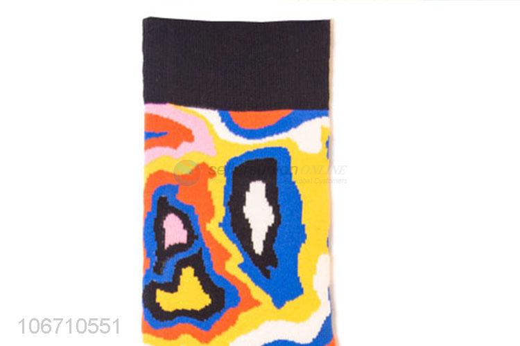 Lowest Price Trendy Mid Calf Socks Cotton Fashional Socks For Man