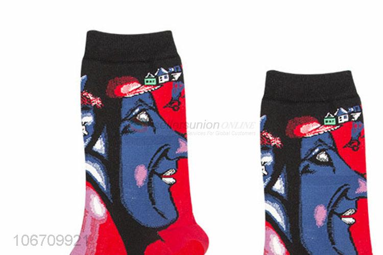 Latest Design Breathable Mid-Calf Length Sock Men Cotton Sock