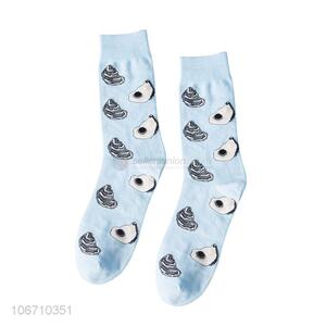 Fashion Design Cute Catoon Pattern Men'S Mid-Calf Cotton Socks