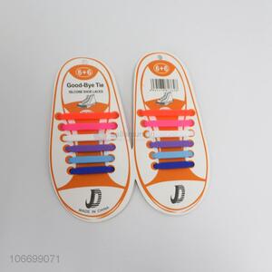 Best Sale Colorful Silicone 6+6 Shoelace