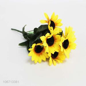 High quality simulation sunflower artificial bouquet for home decor