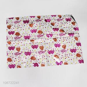 Wholesale heart printed aluminum foil film chocolate wrapping paper