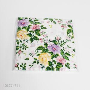 Custom Colorful Flower Pattern Paper Napkin