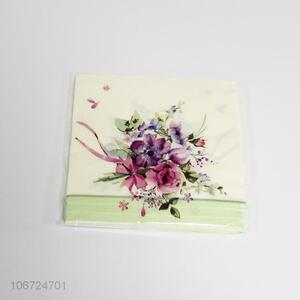 Fashion Flower Pattern Napkin Paper Serviette
