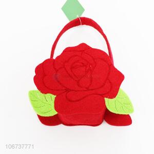 Wholesale creative flower shaped <em>nonwovens</em> basket <em>nonwovens</em> <em>crafts</em>