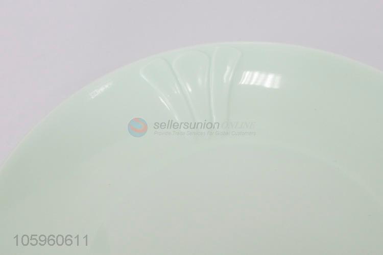 Plastic plate,6pcs/OPP,3 colors mix, Dia24cm,300g.